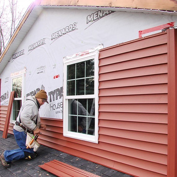 Обшивка дома сайдингом в Балашихе и Московской области